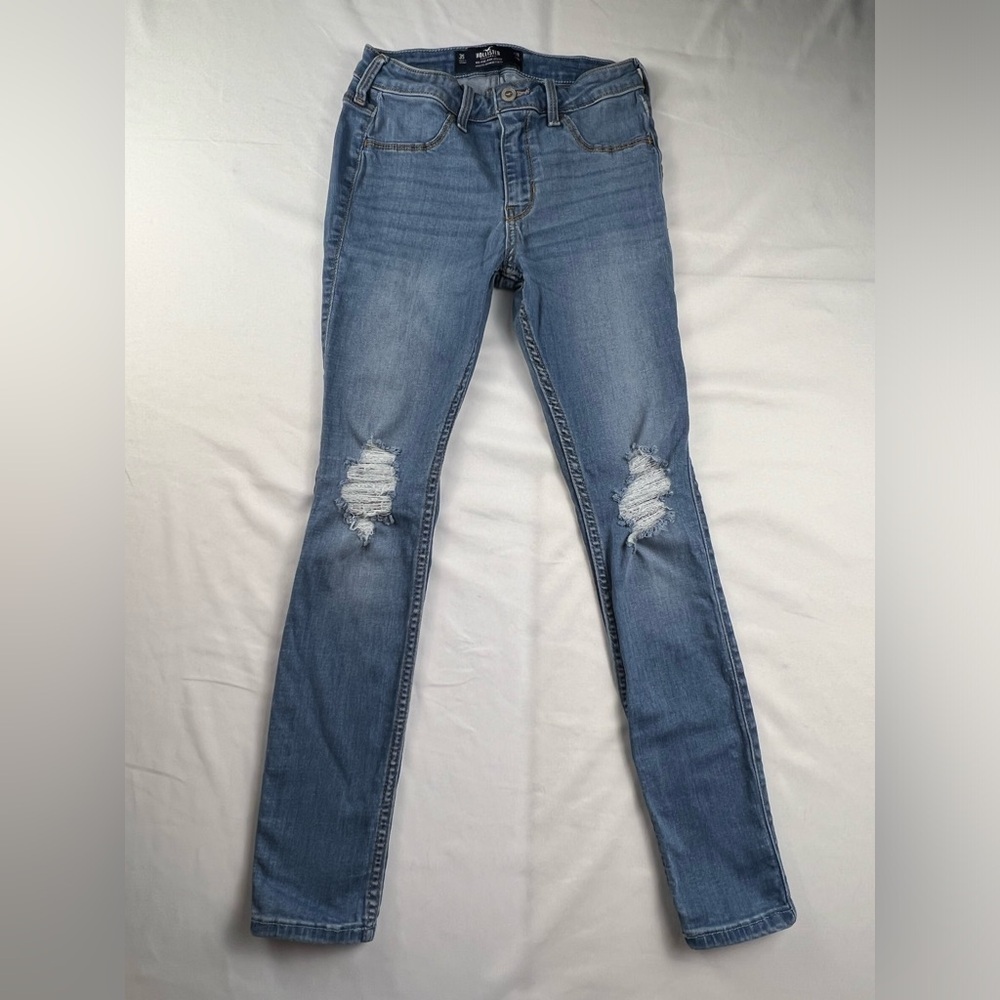 Hollister - Women’s Jeans - 3S - 26 x 26 - Blue - Distressed